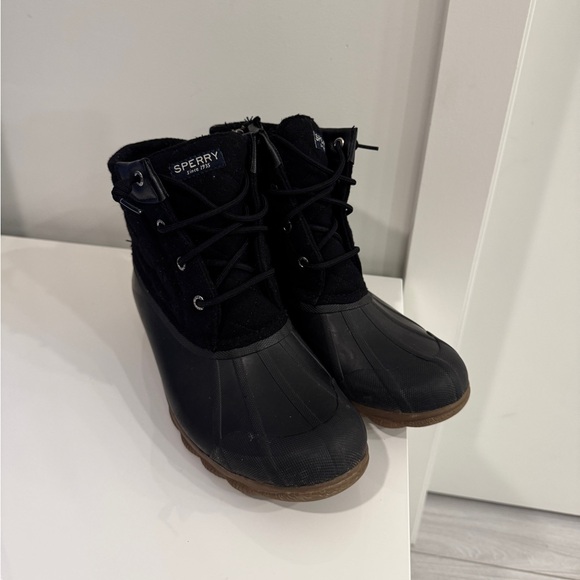 Sperry Top-Sider Women's Syren Gulf Wool Quilted Boot - Black Size 8 - Picture 10 of 12